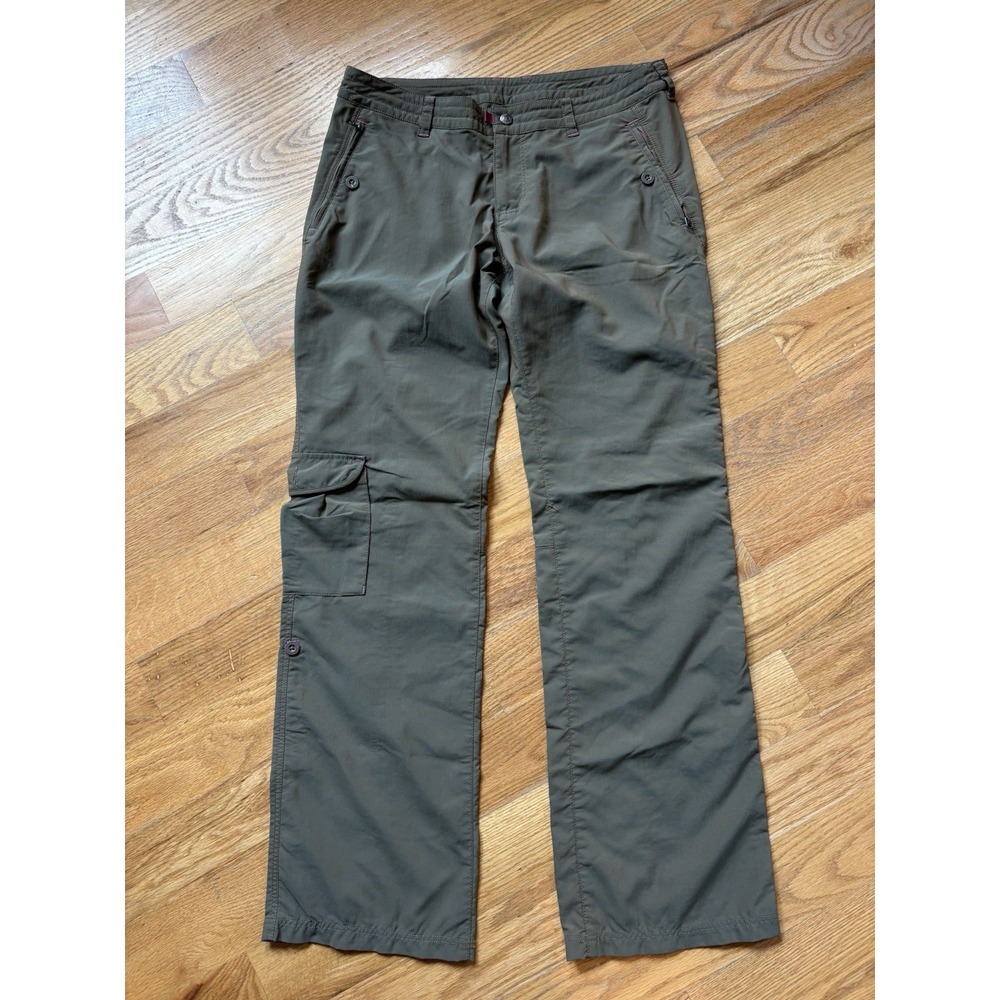 Patagonia Women's Byway Cargo Pant Sz 8 Convertible Seaweed Green Iridescent - Picture 3 of 10